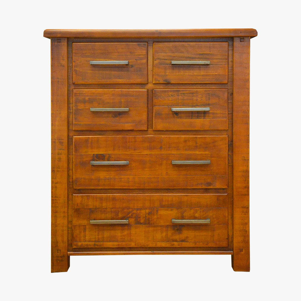 Cargo Pine Wood Dresser with 6 Chest of Drawers in Malaga Perth Western Australia