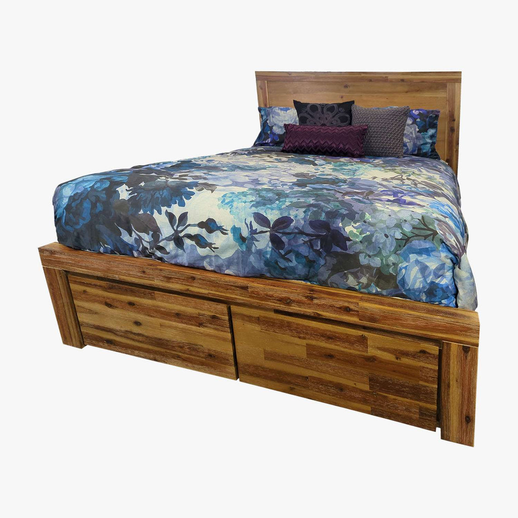 Caraway Wooden storage Bed frame With two Drawers in Malaga Perth Western Australia storage