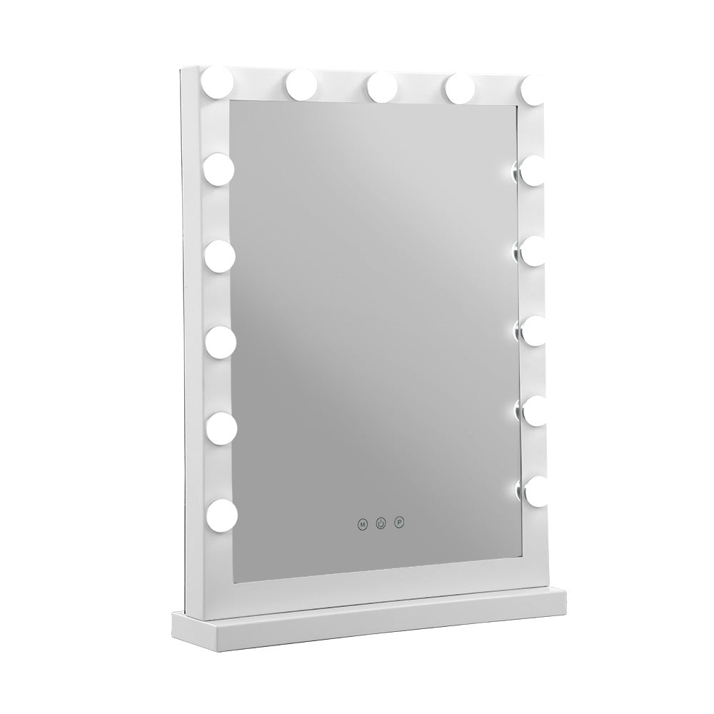 Makeup Mirror With Light 15 LED Bulbs Vanity Lighted Stand in Malaga Perth Western Australia