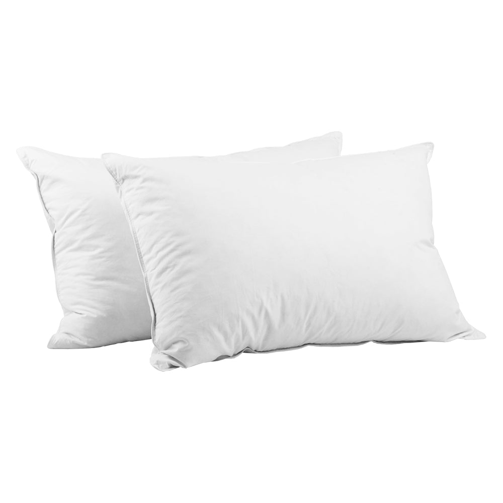 Bedding Set of 2 Goose Feather and Down Pillow White Comfort in Malaga Perth Western Australia