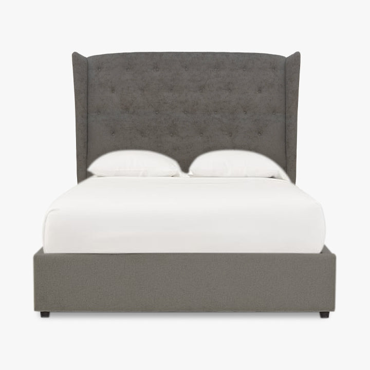 Casa Upholstered Winged Buttoned Headboard in Malaga Perth Western Australia Elegant Style Single Double Queen King Size
