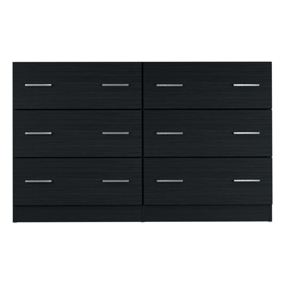 Artiss 6 Chest of Drawers Cabinet Dresser Table Tallboy Lowboy Storage Black-2
