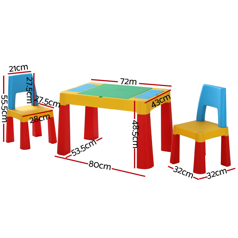 Kids Table and Chairs Set Activity Chalkboard Toys Storage Box Desk in Malaga Perth Western Australia