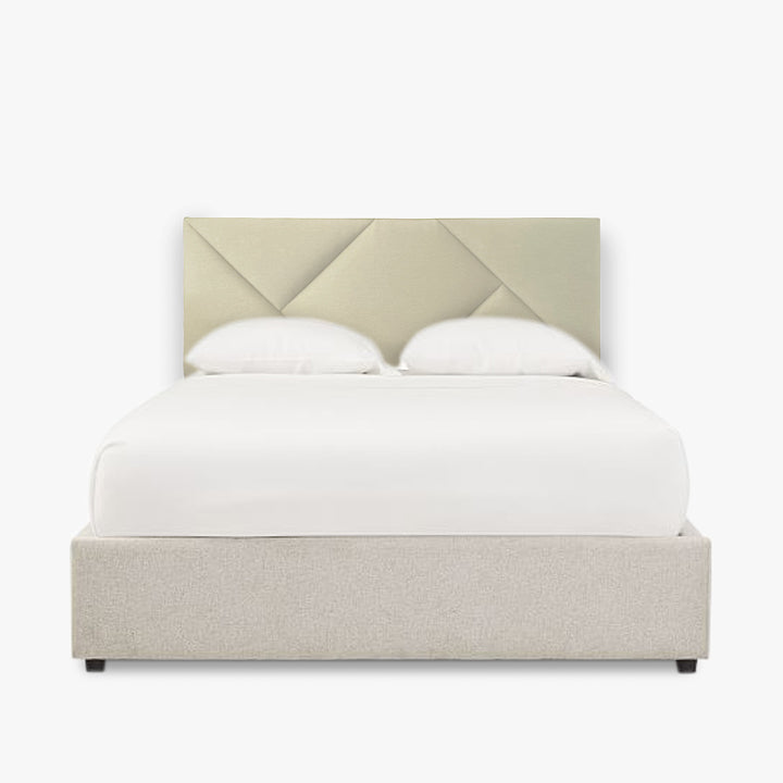 Cassandra Geometric Upholstered Bedhead in Malaga Perth Western Australia Elegant style Double Queen King size