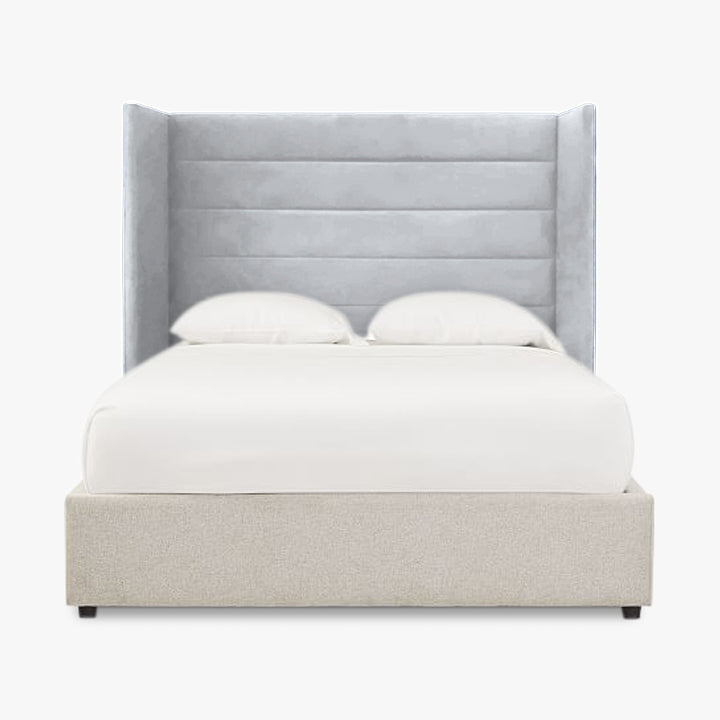 Embassy Winged Upholstered Bedhead in Malaga Perth Western Australia Modern Single Queen King Size