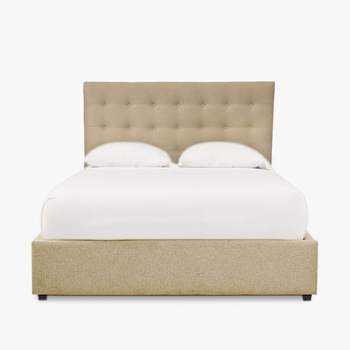 Regent Upholstered Tufted Bedhead in Malaga Perth Western Australia classic traditional style plywood Double Queen King