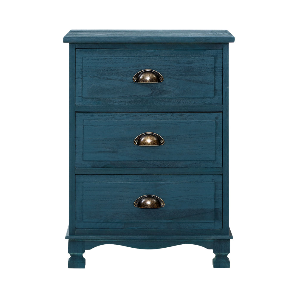 Storage Bedside Tables Drawers Side Table Cabinet Vintage Blue Storage in Malaga Perth Western Australia