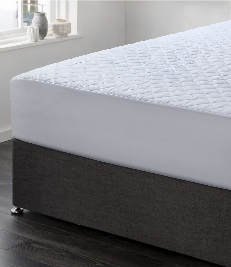 Linen Cotton Quilted Fully Fitted Deep King Size Waterproof Mattress Protector in Malaga Perth Western Australia