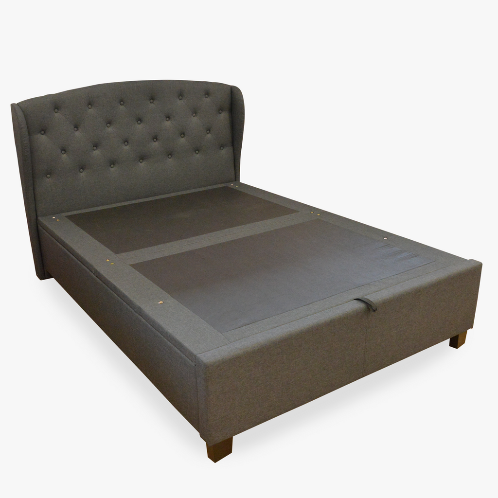 Mona Lift Up Bedframe in Malaga Perth Western Australia Headboard Single Double Queen King Upholstered