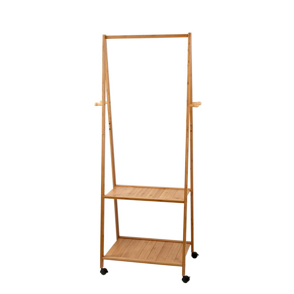 Bamboo Hanger Stand Wooden Clothes Rack Display Shelf in Malaga Perth Western Australia