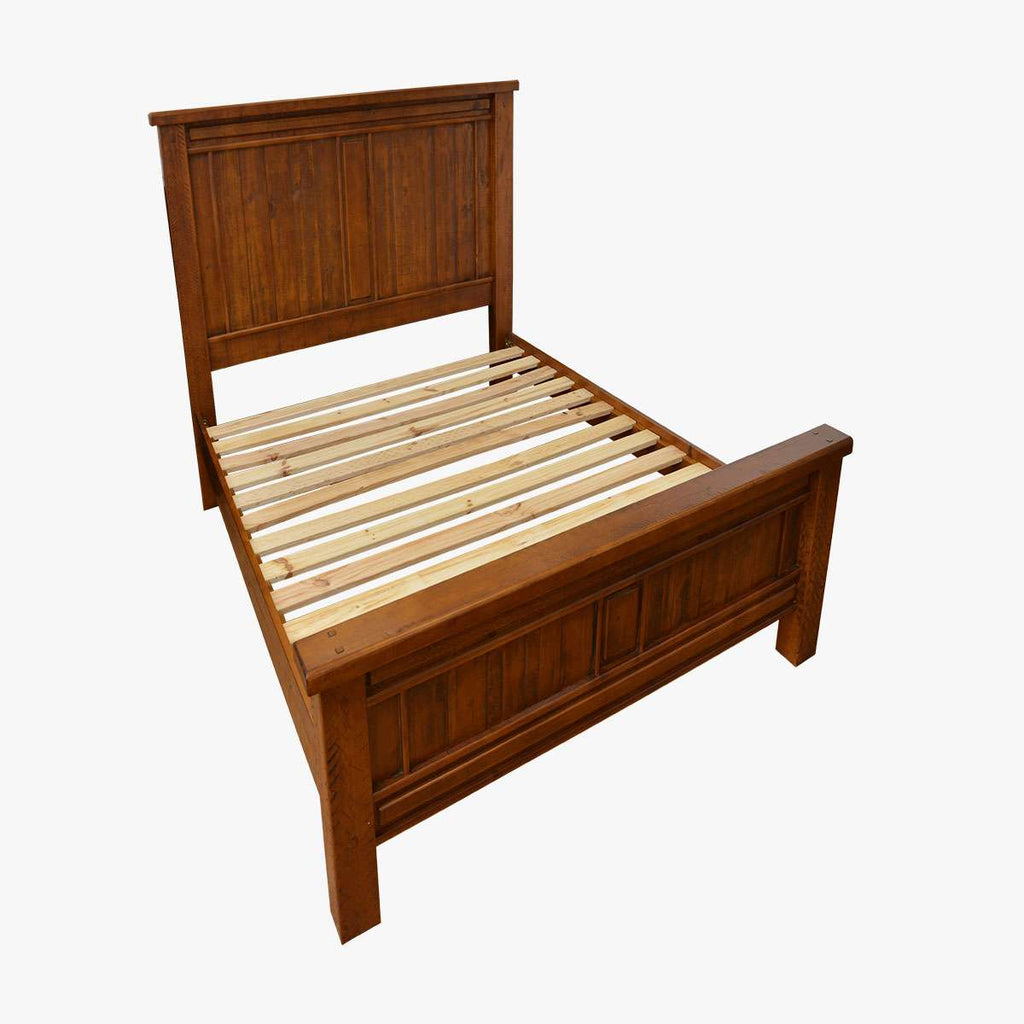 Cargo Bedframe King and Queen Wooden Bedframe in Malaga Perth Western Australia vintage style Pine Wood