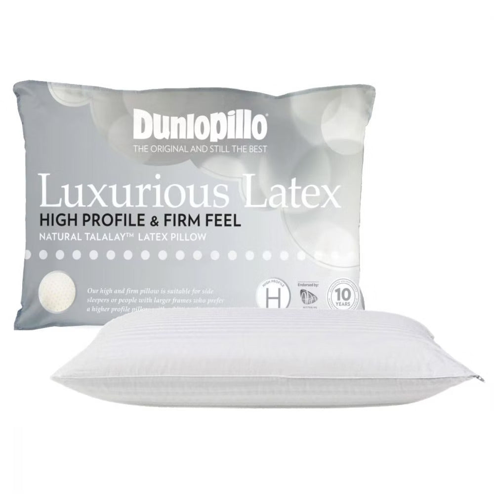 Dunlopillo Luxurious Latex Pillow High Profile and Firm Feel in Malaga Perth Western Australia