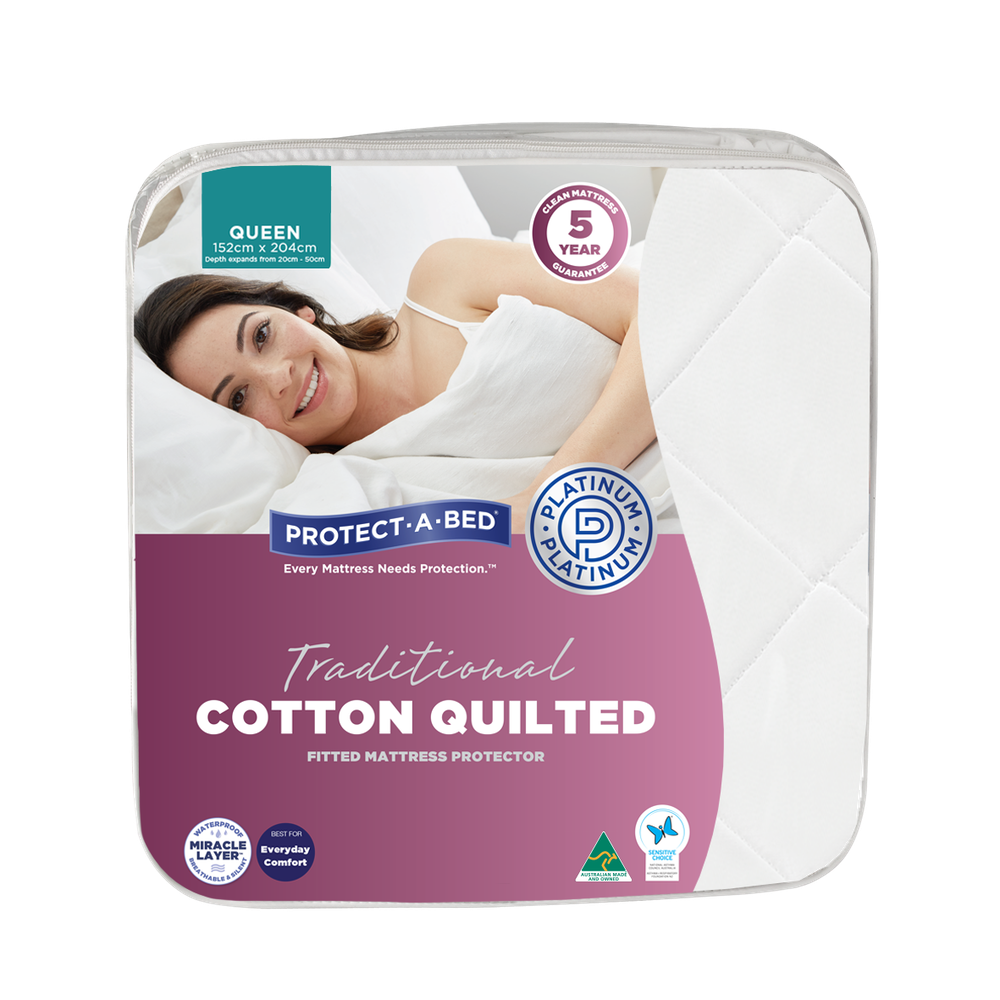 Protect a bed Cotton Protector in Malaga Perth Western Australia Soft Comfortable Single Queen King