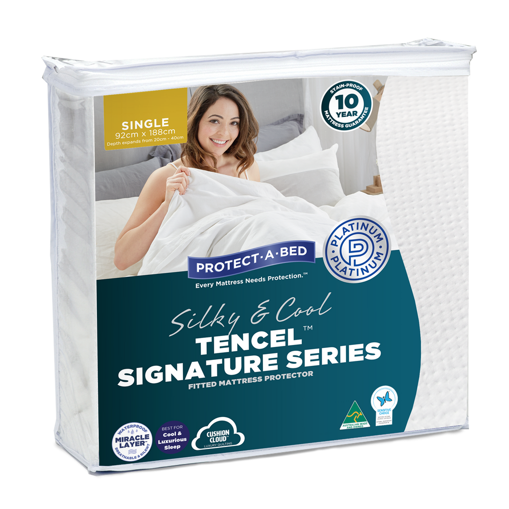 Protect-a-bed Tencel Mattress Protector in Malaga Perth Western Australia Tencel Cover Hypoallergenic Single Double Queen King 