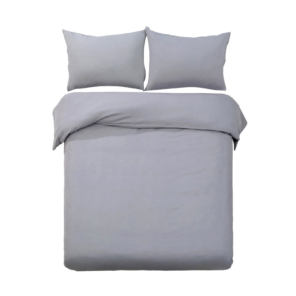 Bedding Quilt Cover Set King Bed Luxury Classic Duvet Hotel Grey Comfort in Malaga Perth Western Australia