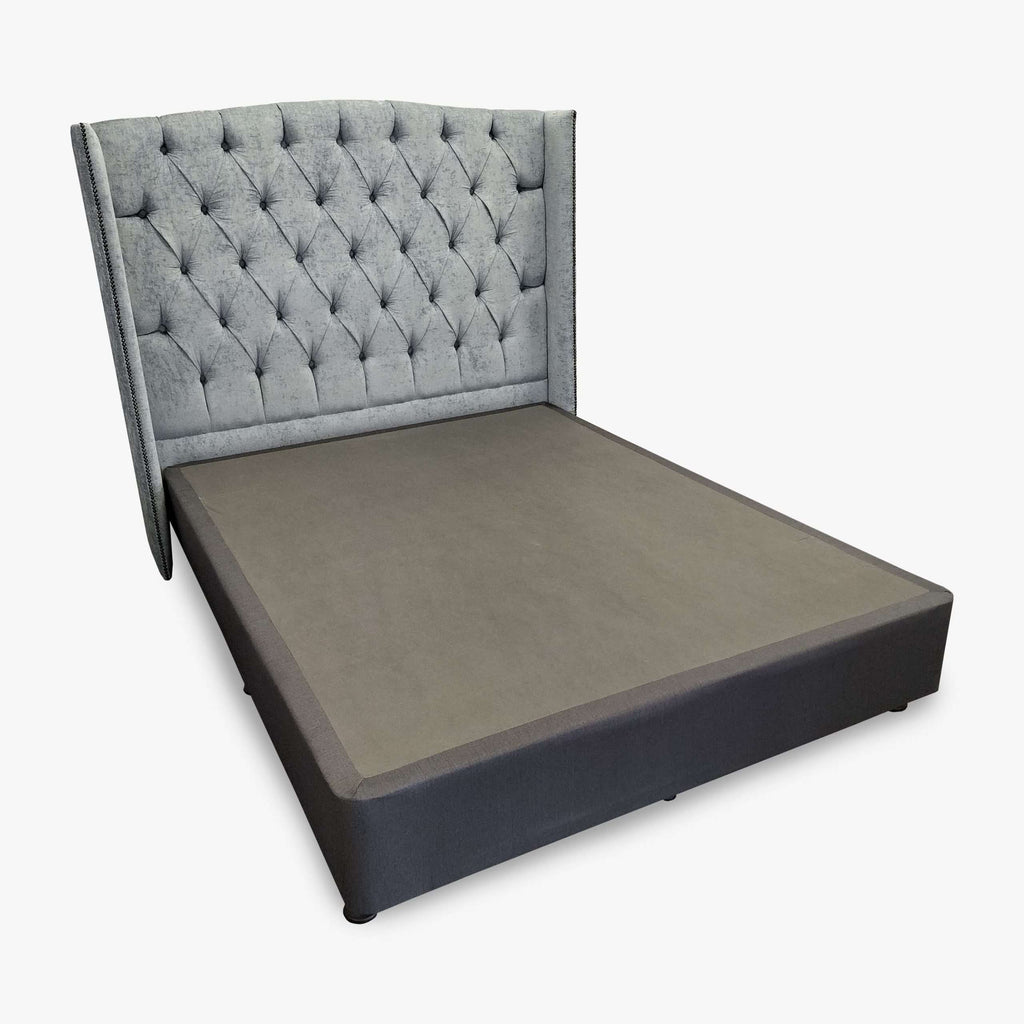 Wisteria Headboard with Vegas Slate Base bed Base Solid Timber Memory Foam in Malaga Perth Western Australia Single Double Queen King Super King Size