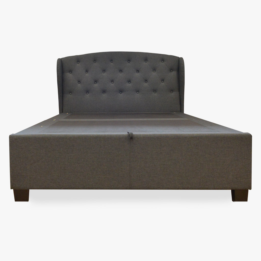 Mona Lift Up Bedframe in Malaga Perth Western Australia Headboard Single Double Queen King Upholstered