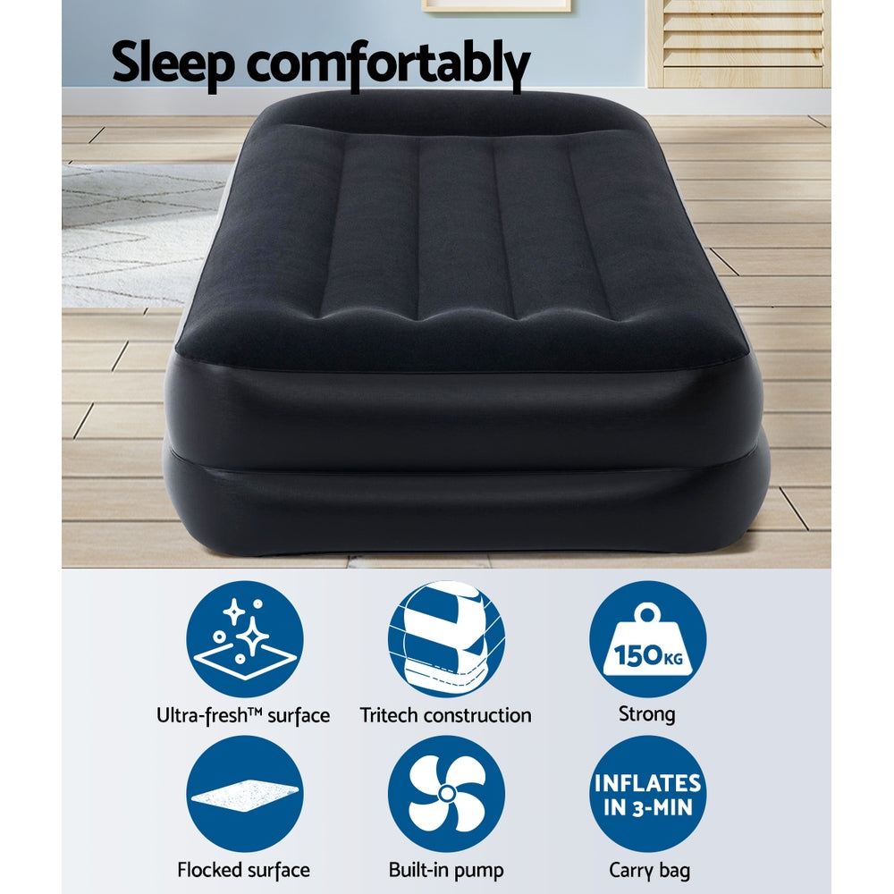 Bestway Air Mattress Bed Single Size Inflatable Camping Beds Built-in Pump in Malaga Perth Western Australia