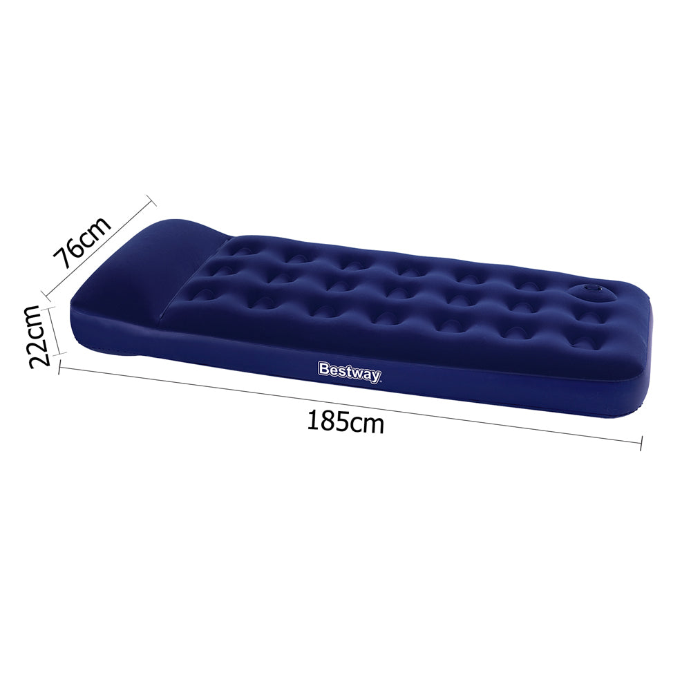 Inflatable mattress single clearance size