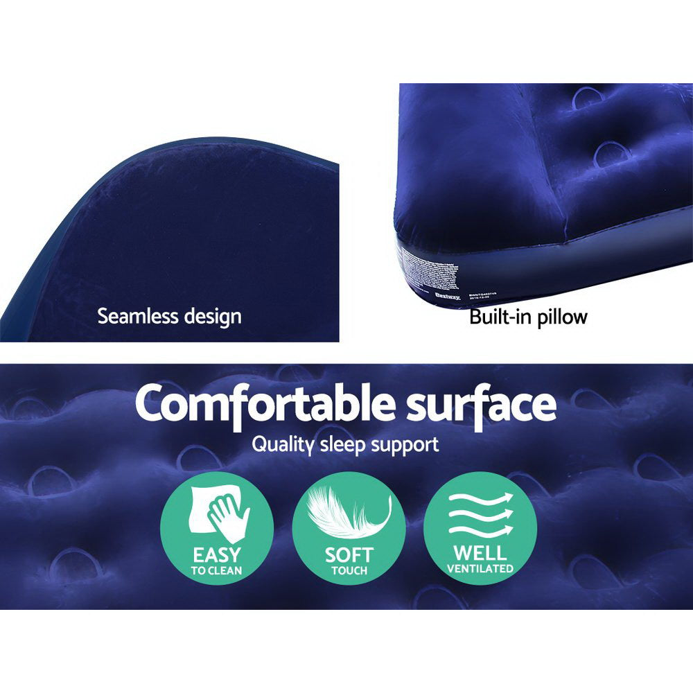 Bestway Air Mattress with Built-In Pump Single Size Navy in Malaga Perth Western Australia