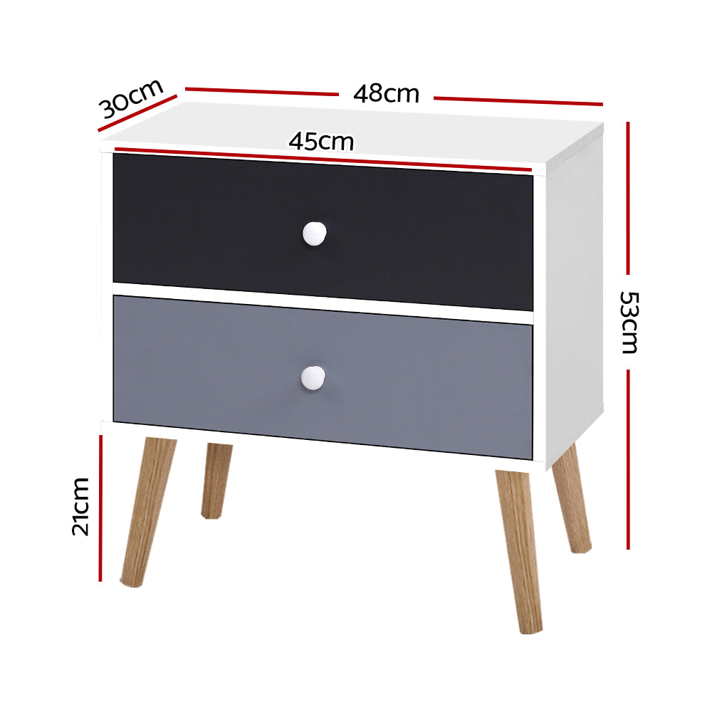 Bedside Tables Drawers Bedroom Side Table Nightstand Lamp Side Storage Cabinet in Malaga Perth Western Australia