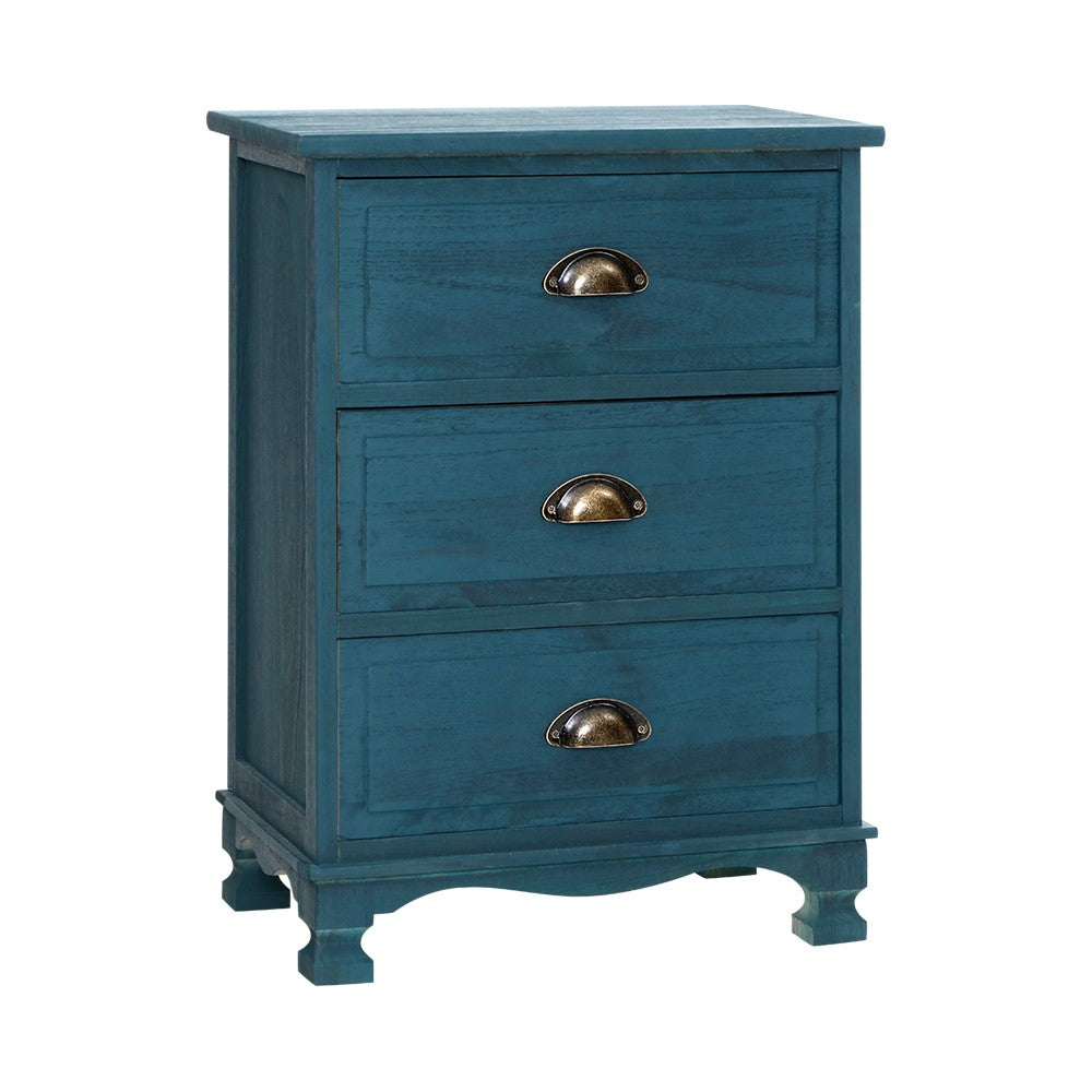 Storage Bedside Tables Drawers Side Table Cabinet Vintage Blue Storage in Malaga Perth Western Australia