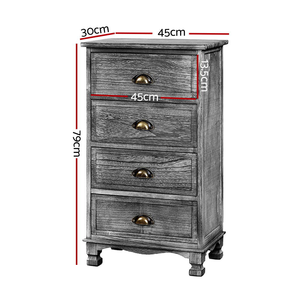 Storage Bedside Tables Drawers Cabinet Vintage Drawers Grey in Malaga Perth Western Australia