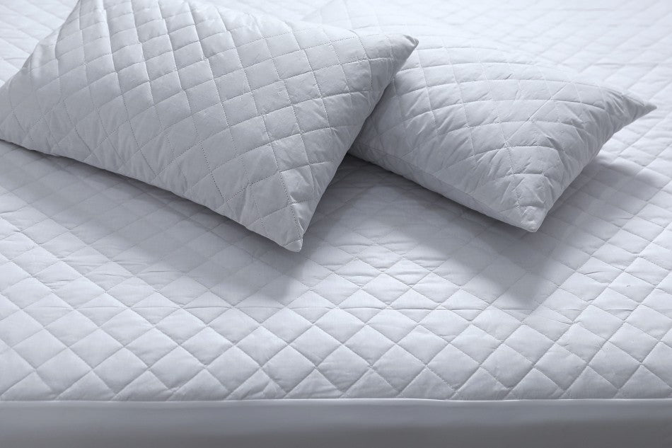 Linen Cotton Quilted Fully Fitted Deep King Size Waterproof Mattress Protector in Malaga Perth Western Australia