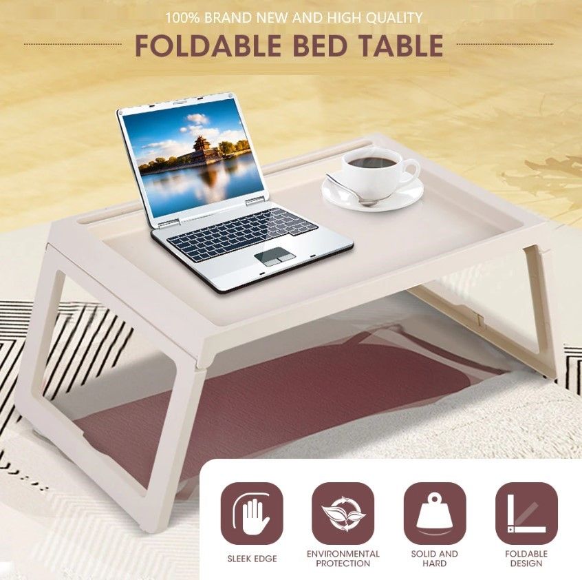Multifunction Laptop Bed Desk with foldable legs for Home Office White in Malaga Perth Western Australia