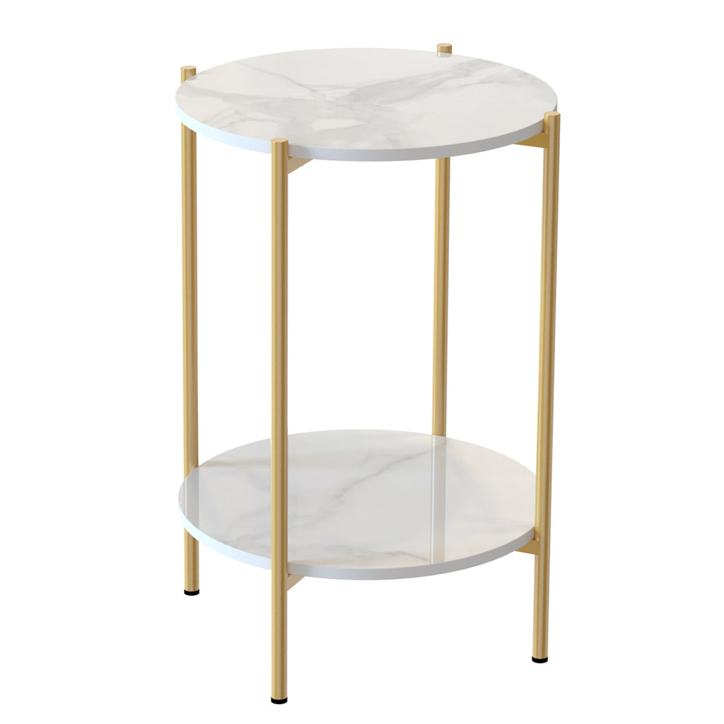 Gold Side Table Stylish Gold Frame Marble Top Home Decor in Malaga Perth Western Australia