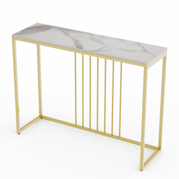 Interior Ave - Gold Marble Top Hallway Table