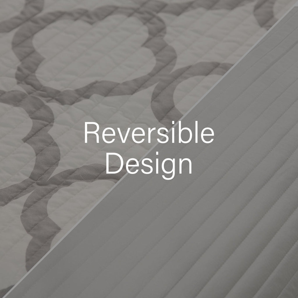 Royal Comfort Bamboo Cooling Reversible 7 Piece Comforter Set Bedspread - King - White-6